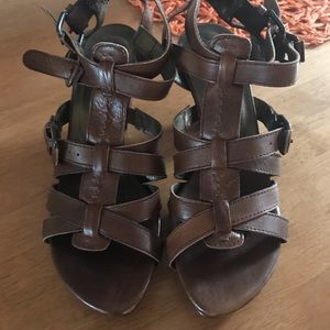 Stuart Weitzman brown sandals